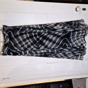 Lined mesh tie dye skirt